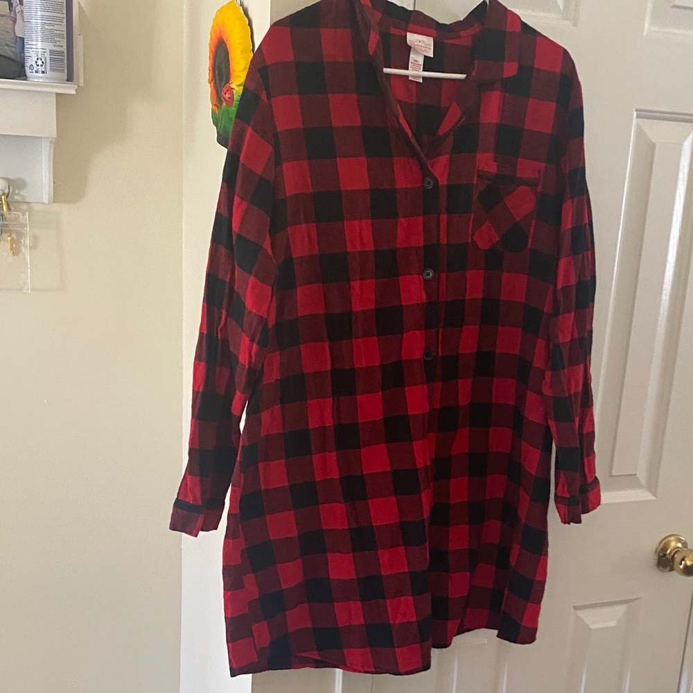 Wondershop Red and Black Plaid Dress